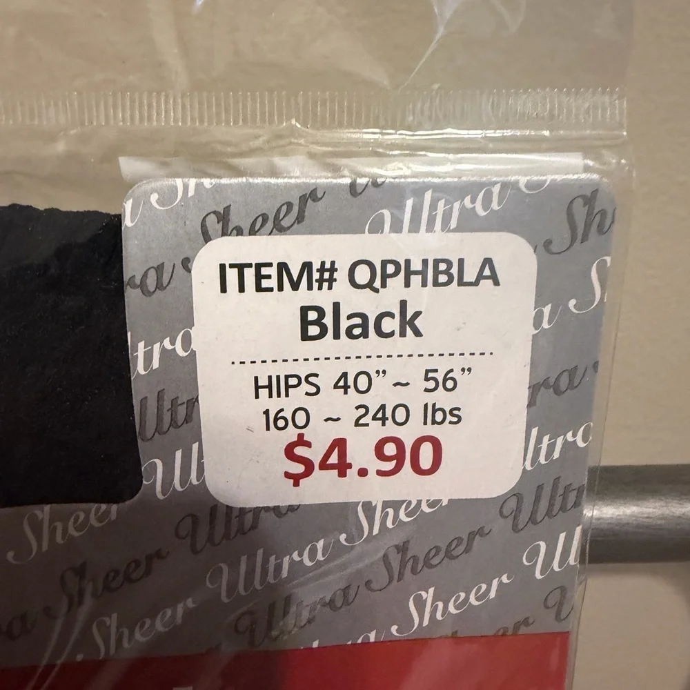 Ultra Sheer Black Panty Hose